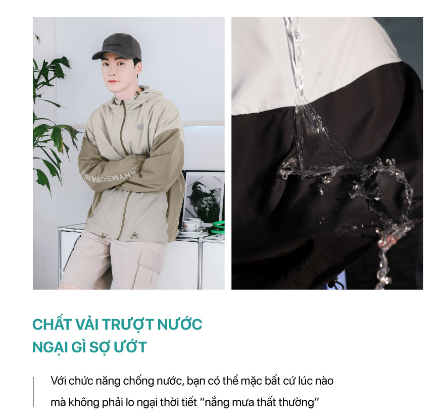 Áo Khoác Dù Nam