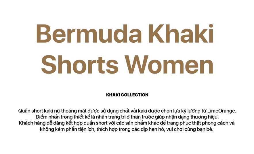 Quần Short Kaki Nữ